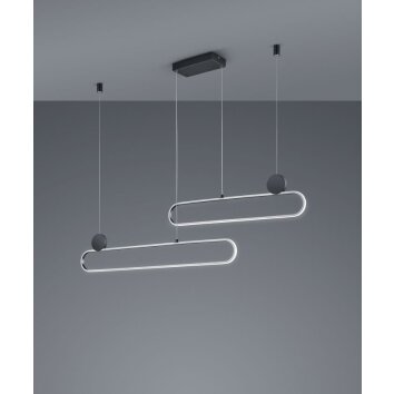 Trio Grant Hanglamp LED Aluminium, 1-licht