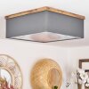 Lure Plafondlamp Bruin, houtlook, Zwart, 3-lichts