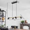 Zuoz Hanglamp Messing, Zwart, 4-lichts