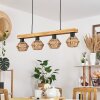Auboncourt Hanglamp Natuurlijke kleuren, 4-lichts