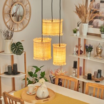 Chenevrey Hanger Zwart, 3-lichts