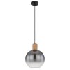 Globo MOITAS Hanger houtlook, Zwart, 1-licht