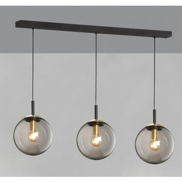 Fischer & Honsel Dini Hanglamp Zwart, 3-lichts