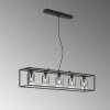 Fischer & Honsel Iska Hanglamp Zwart, 5-lichts