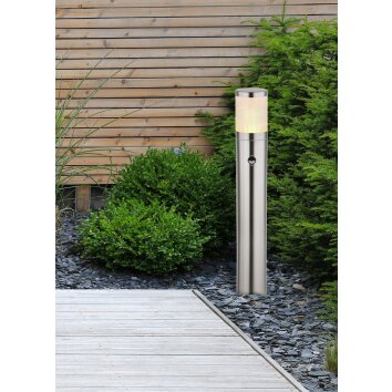 Globo XELOO Padverlichting Zilver, 1-licht, Bewegingsmelder