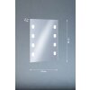 Fischer & Honsel Spiegel Muurlamp LED Zilver, 1-licht