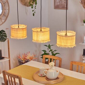 Chenevrey Hanger Natuurlijke kleuren, 3-lichts