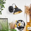 Llanage Muurlamp Zwart, Wit, 1-licht