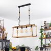 Lautremen Hanglamp Natuurlijke kleuren, Zwart, 4-lichts