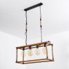 Lautremen Hanglamp Natuurlijke kleuren, Zwart, 4-lichts