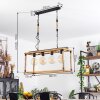 Lautremen Hanglamp Natuurlijke kleuren, Zwart, 4-lichts