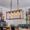 Lautremen Hanglamp Natuurlijke kleuren, Zwart, 4-lichts