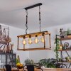 Lautremen Hanglamp Natuurlijke kleuren, Zwart, 4-lichts