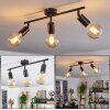 Maidford Plafondlamp Zwart, 3-lichts