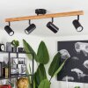Arbrentin Plafondlamp Natuurlijke kleuren, Zwart, 4-lichts