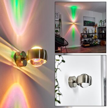 Sapri Muurlamp Nikkel mat, 1-licht