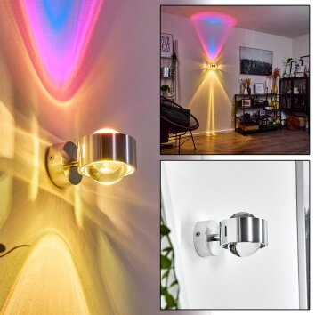 Sapri Muurlamp Zilver, 1-licht