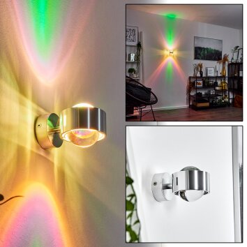 Sapri Muurlamp Zilver, 1-licht