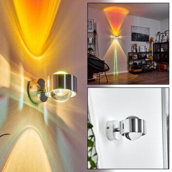 Sapri Muurlamp Zilver, 1-licht