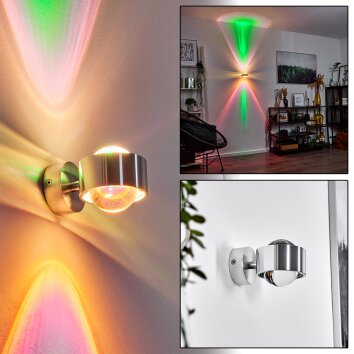 Sapri Muurlamp Zilver, 1-licht