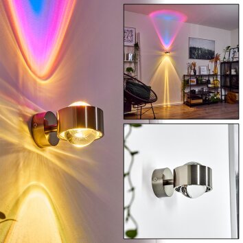 Sapri Muurlamp Nikkel mat, 1-licht