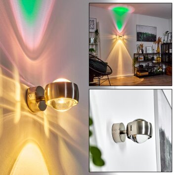 Sapri Muurlamp Nikkel mat, 1-licht