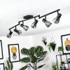 Murianette Plafondlamp Zwart, 6-lichts