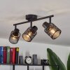 Roto Plafondlamp Zwart, 3-lichts