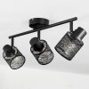 Roto Plafondlamp Zwart, 3-lichts