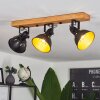 Tina Plafondlamp Bruin, Zwart, 3-lichts