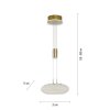 Paul Neuhaus Q-ETIENNE Hanglamp LED Messing, 1-licht, Afstandsbediening