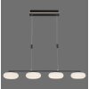 Paul Neuhaus Q-ETIENNE Hanglamp LED Zwart, 4-lichts, Afstandsbediening