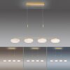 Paul Neuhaus Q-ETIENNE Hanglamp LED Messing, 4-lichts, Afstandsbediening