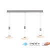 Paul Neuhaus LAUTADA Hanglamp LED Staal geborsteld, 3-lichts