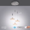 Paul Neuhaus LAUTADA Hanglamp LED Staal geborsteld, 3-lichts