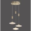 Paul Neuhaus LAUTADA Hanglamp LED Messing, 3-lichts