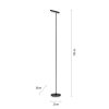 Paul Neuhaus PURE-TUTUA Staande lamp LED Zwart, 1-licht