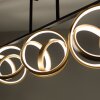 Paul Neuhaus LOOP Plafondlamp LED Messing, Zwart, 3-lichts, Afstandsbediening