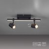 Paul Neuhaus BARIK Plafondlamp LED Zwart, 2-lichts