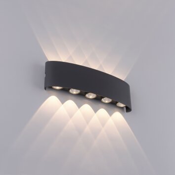 Paul Neuhaus CARLO Muurlamp LED Antraciet, 10-lichts