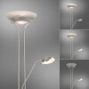 Leuchten-Direkt ZAHARA Uplighter LED Staal geborsteld, 2-lichts