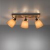 Leuchten-Direkt RIALA Plafondlamp Taupe, 3-lichts