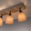 Leuchten-Direkt RIALA Plafondlamp Taupe, 3-lichts