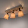 Leuchten-Direkt RIALA Plafondlamp Taupe, 3-lichts