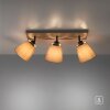 Leuchten-Direkt RIALA Plafondlamp Taupe, 3-lichts