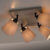 Leuchten-Direkt RIALA Plafondlamp Taupe, 4-lichts