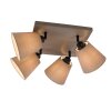 Leuchten-Direkt RIALA Plafondlamp Taupe, 4-lichts