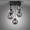 Leuchten-Direkt BIG WIDOW Plafondlamp Zwart, 5-lichts