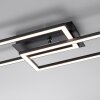 Leuchten-Direkt IVEN Plafondlamp LED Zwart, 1-licht, Afstandsbediening