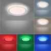Leuchten-Direkt LOLAsmart-LENI Plafondlamp LED Zilver, 1-licht, Afstandsbediening, Kleurwisselaar